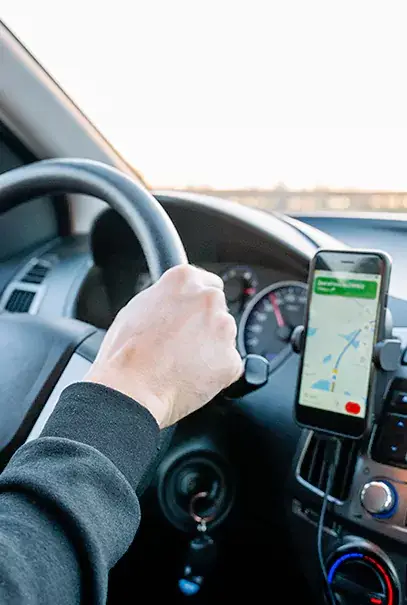 Dashboard view of taxi dispatch software system